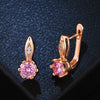 Women's Geometric Alloy Earrings With Gold Plated Artificial Gemstone Inlay Simple Delicate Fashion Jewelry