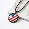 Women's Geometric Alloy Pendant Necklace With Dripping Oil Finish And Rope Chain Fashion Jewelry Wholesale
