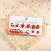 Women's Geometric Alloy Stud Earrings With Steel Posts Electroplated Light Luxury Small Earring Set