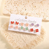Women's Geometric Alloy Stud Earrings With Steel Posts Electroplated Light Luxury Small Earring Set