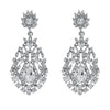Women's Geometric Baroque Round Metal Earrings With Rhinestone Details For Banquets Parties And Photography