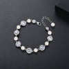 Women's Geometric Beaded Copper Bracelet With Pearl Accents Electroplated Fashion Jewelry Wholesale