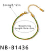 Women's Geometric Braided Stainless Steel Bracelet With Vacuum Plated Gold Tone Finish And Minimalist Fashion Design