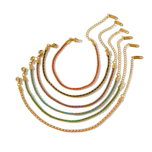 Women's Geometric Braided Stainless Steel Bracelet With Vacuum Plated Gold Tone Finish And Minimalist Fashion Design