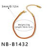 Women's Geometric Braided Stainless Steel Bracelet With Vacuum Plated Gold Tone Finish And Minimalist Fashion Design
