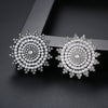 Women's Geometric Brooch Pin With Electroplated Copper Microinlaid Zircon And Imitation Pearl Retro Simple Fashion Corsage