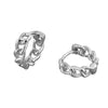 Women's Geometric Circle Earrings In S925 Sterling Silver With Electroplated Light Luxury Style