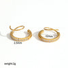 Women's Geometric Circle Stainless Steel Electroplated Earrings