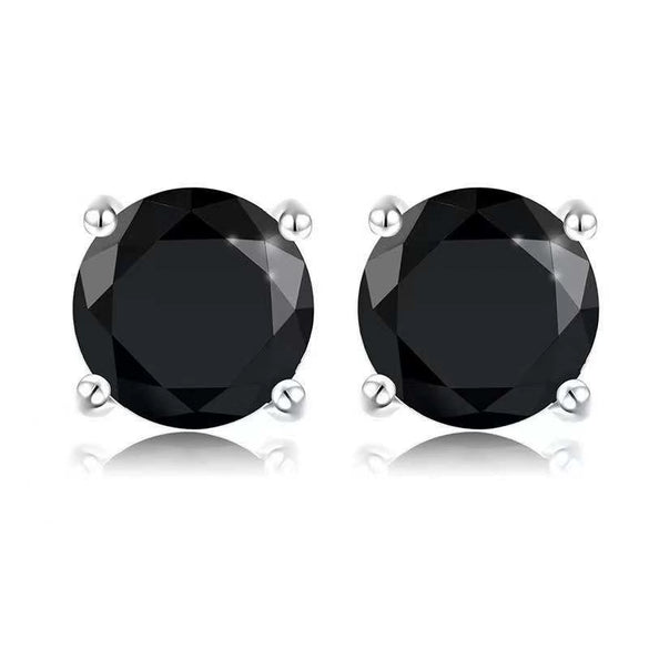 Women's Geometric Colored Zircon Copper Earrings Natural Style Fashion Jewelry Wholesale