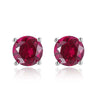 Women's Geometric Colored Zircon Copper Earrings Natural Style Fashion Jewelry Wholesale