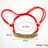 Women's Geometric Copper Braided Wax Thread Adjustable Bracelet With Electroplated Micro Inlay Detail