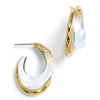 Women's Geometric Copper Drop Earrings With Electroplated Finish Classic Statement Jewelry Accessories