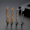 Women's Geometric Copper Earrings With Colorful Zircon Accents Electroplated Fashion Jewelry For Parties And Special Occasions