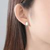 Women's Geometric Copper Earrings With Electroplated Finish Simple Fashion Jewelry For Wholesale