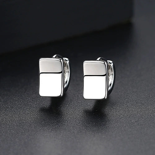 Women's Geometric Copper Earrings With Electroplated Finish Simple Fashion Jewelry For Wholesale