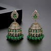 Women's Geometric Copper Earrings With Inlaid Zircon Crystal Accents Electroplated Exaggerated Statement Fashion Jewelry Wholesale