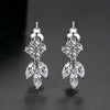 Women's Geometric Copper Earrings With Zircon Accents Electroplated Elegant Fashion Jewelry