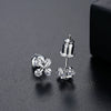 Women's Geometric Copper Earrings With Zircon Accents Electroplated Fashion Jewelry Wholesale
