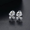Women's Geometric Copper Earrings With Zircon Accents Electroplated Fashion Jewelry Wholesale