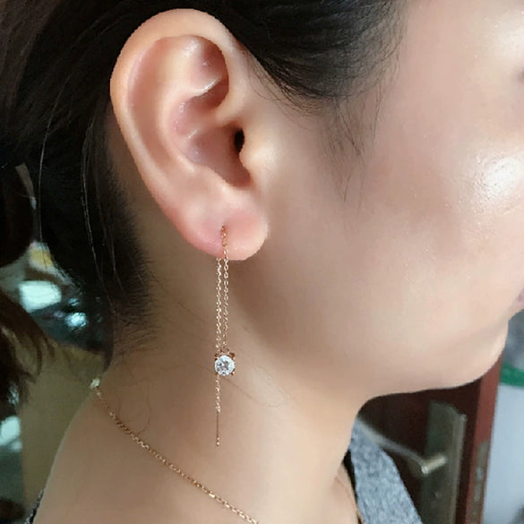 Women's Geometric Copper Earrings
