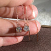 Women's Geometric Copper Earrings