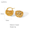 Women's Geometric Copper Electroplated Earrings
