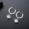 Women's Geometric Copper Microinlaid Zircon Earrings Exquisite Everyday Jewelry For Wholesale