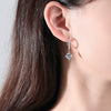 Women's Geometric Copper Microinlaid Zircon Earrings Exquisite Everyday Jewelry For Wholesale