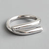 Women’s Geometric Copper Open Crossover Ring Bracelet With Electroplated Finish Elegant Creative Interlaced Split Design