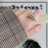 Women’s Geometric Copper Open Crossover Ring Bracelet With Electroplated Finish Elegant Creative Interlaced Split Design