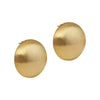 Women's Geometric Copper Round Earrings With Brushed Finish And Electroplated Design Statement Fashion Jewelry