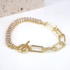 Women's Geometric Copper Tennis Bracelet With Zircon Electroplated Fashion Hand Jewelry