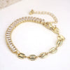 Women's Geometric Copper Tennis Bracelet With Zircon Electroplated Fashion Hand Jewelry