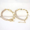 Women's Geometric Copper Tennis Bracelet With Zircon Electroplated Fashion Hand Jewelry