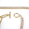 Women's Geometric Copper Tennis Bracelet With Zircon Electroplated Fashion Hand Jewelry