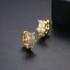 Women's Geometric Copper Zircon Ear Cuff Earrings With Electroplated Finish Simple Elegant Fashion Jewelry
