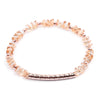 Women's Geometric Crystal Beaded Diy Golden Copper Bracelet Jewelry