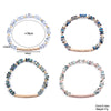 Women's Geometric Crystal Beaded Diy Golden Copper Bracelet Jewelry