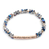 Women's Geometric Crystal Beaded Diy Golden Copper Bracelet Jewelry