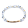 Women's Geometric Crystal Beaded Diy Golden Copper Bracelet Jewelry