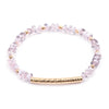 Women's Geometric Crystal Beaded Diy Golden Copper Bracelet Jewelry