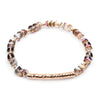Women's Geometric Crystal Beaded Diy Golden Copper Bracelet Jewelry