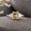 Women's Geometric Crystal S925 Sterling Silver Ring