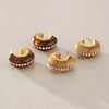 Women's Geometric Cshaped Stainless Steel Earrings With Plated Finish Sophisticated And Elegant Wholesale Jewelry