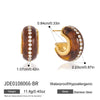 Women's Geometric Cshaped Stainless Steel Earrings With Plated Finish Sophisticated And Elegant Wholesale Jewelry