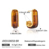 Women's Geometric Cshaped Stainless Steel Earrings With Pvd Vacuum Gold Plating Sophisticated Elegant Fashion Jewelry