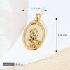Women's Geometric Diamondencrusted White Shell Abalone Shell Necklace Pendant Jewelry Accessories Electroplated Simple Style