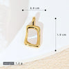 Women's Geometric Diamondencrusted White Shell Abalone Shell Necklace Pendant Jewelry Accessories Electroplated Simple Style