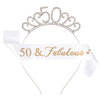 Women's Geometric Diecast Crown Headband And Shoulder Strap Etiquette Belt Set With Electroplating Treatment
