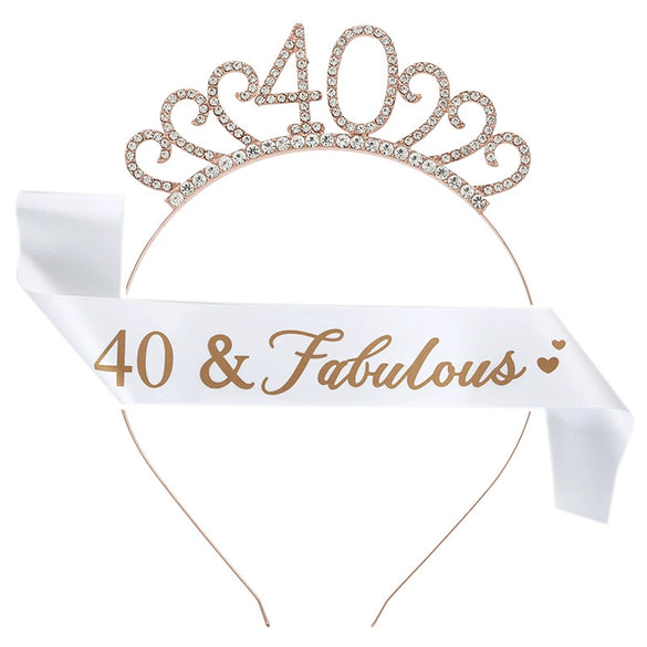 Women's Geometric Diecast Crown Headband And Shoulder Strap Etiquette Belt Set With Electroplating Treatment